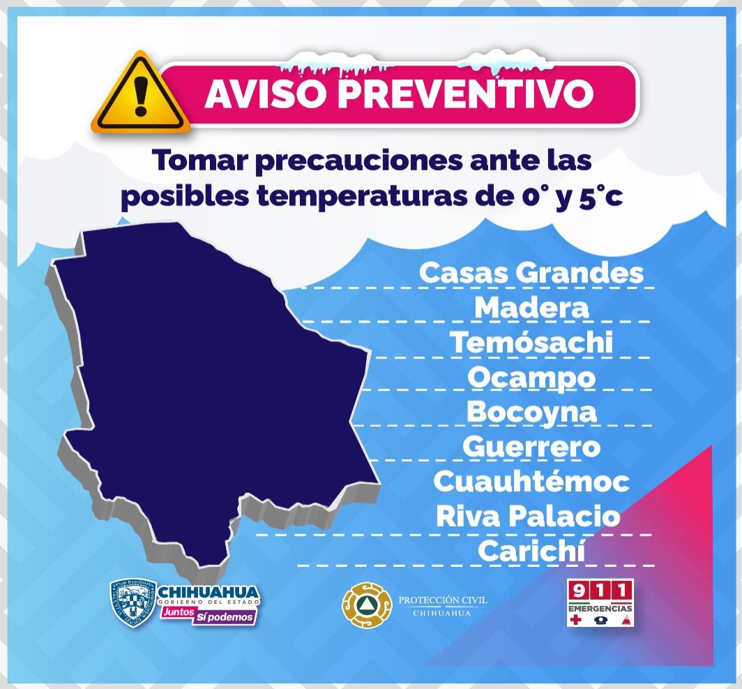 Informa Protección Civil Estatal Posibles Heladas En Varias Zonas Del ...